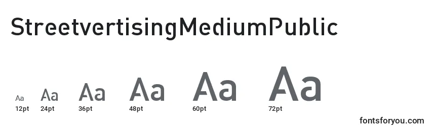 StreetvertisingMediumPublic Font Sizes