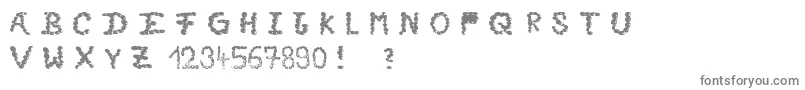 Cafetime Font – Gray Fonts on White Background
