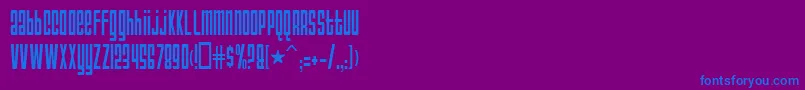 fuente AnarchyNormal – Fuentes Azules Sobre Fondo Morado