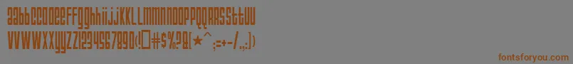 AnarchyNormal Font – Brown Fonts on Gray Background