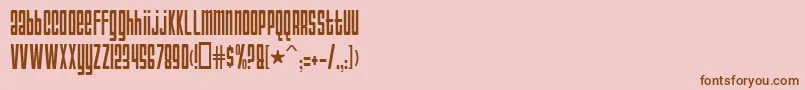 AnarchyNormal Font – Brown Fonts on Pink Background