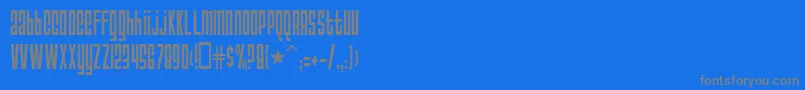 AnarchyNormal Font – Gray Fonts on Blue Background