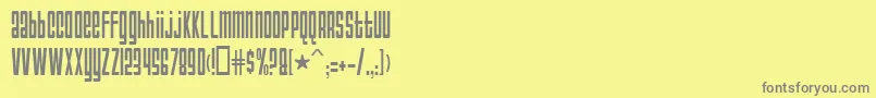 AnarchyNormal Font – Gray Fonts on Yellow Background