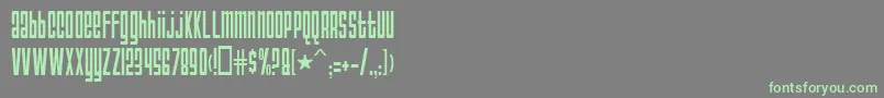 AnarchyNormal Font – Green Fonts on Gray Background