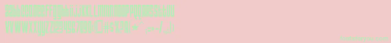 AnarchyNormal Font – Green Fonts on Pink Background