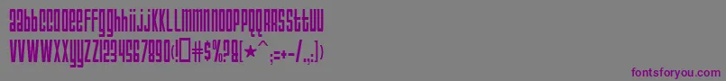 AnarchyNormal Font – Purple Fonts on Gray Background
