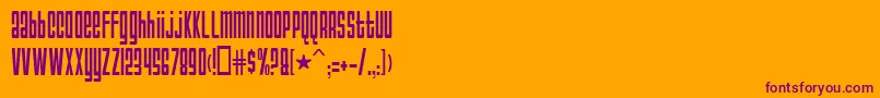 AnarchyNormal Font – Purple Fonts on Orange Background