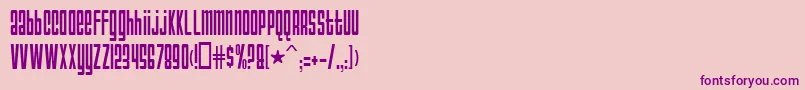 AnarchyNormal Font – Purple Fonts on Pink Background