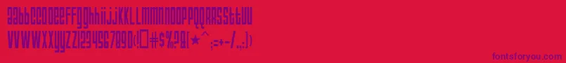 AnarchyNormal Font – Purple Fonts on Red Background