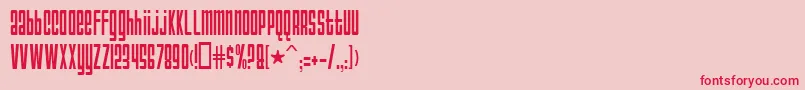 AnarchyNormal Font – Red Fonts on Pink Background