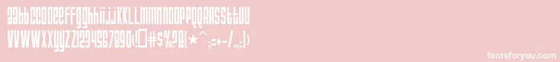 AnarchyNormal Font – White Fonts on Pink Background