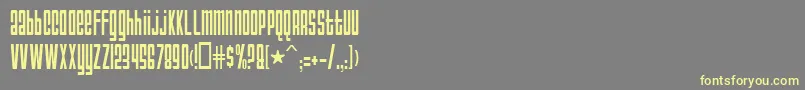 AnarchyNormal Font – Yellow Fonts on Gray Background
