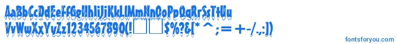 EiszapfenNormal-Schriftart – Blaue Schriften