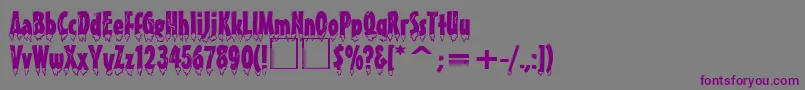 EiszapfenNormal Font – Purple Fonts on Gray Background