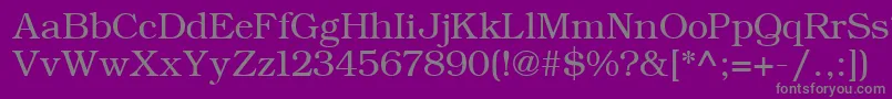 ErBukinist866 Font – Gray Fonts on Purple Background