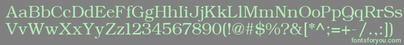 ErBukinist866 Font – Green Fonts on Gray Background