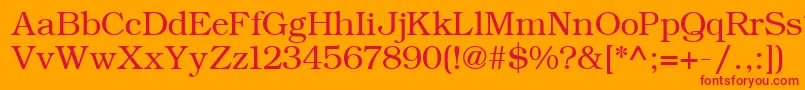 ErBukinist866 Font – Red Fonts on Orange Background