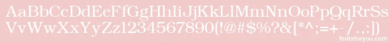 ErBukinist866 Font – White Fonts on Pink Background