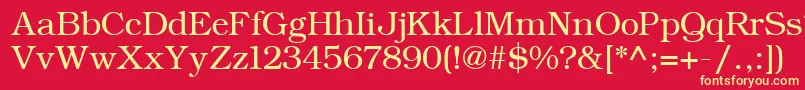 ErBukinist866 Font – Yellow Fonts on Red Background