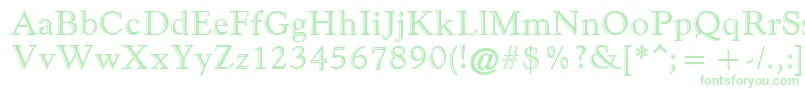 GoudyHandtooledAtt-Schriftart – Grüne Schriften