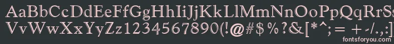 GoudyHandtooledAtt Font – Pink Fonts on Black Background