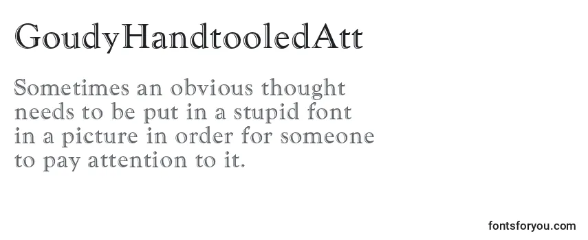 Review of the GoudyHandtooledAtt Font