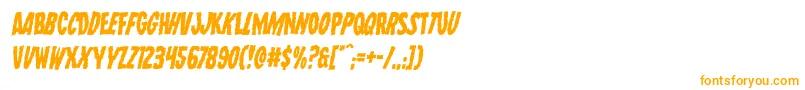 Wolfbrothersleanital-Schriftart – Orangefarbene Schriften