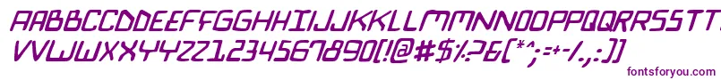 Biocomv2i Font – Purple Fonts on White Background