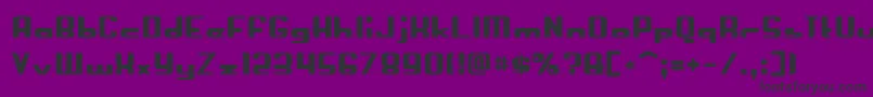 Crapola Font – Black Fonts on Purple Background