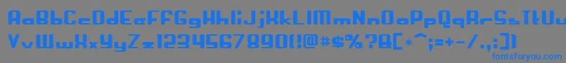 Crapola Font – Blue Fonts on Gray Background
