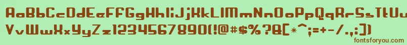 Crapola Font – Brown Fonts on Green Background