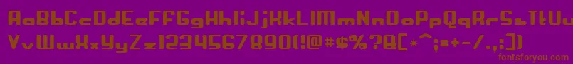 Crapola Font – Brown Fonts on Purple Background