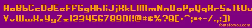 Crapola Font – Orange Fonts on Purple Background