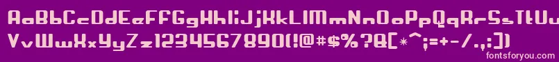 Crapola Font – Pink Fonts on Purple Background