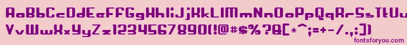 Crapola Font – Purple Fonts on Pink Background