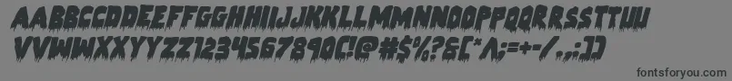 Zombiecontrolital Font – Black Fonts on Gray Background