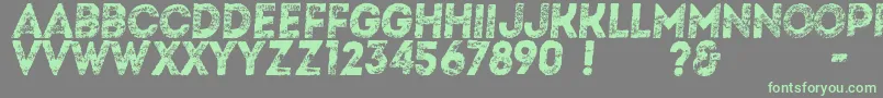 Artistico Font – Green Fonts on Gray Background