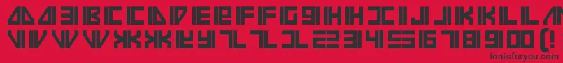 Vilmos Font – Black Fonts on Red Background