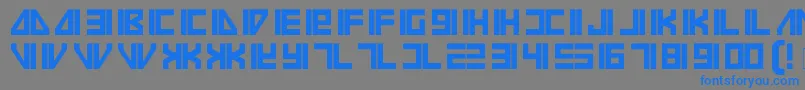 Vilmos Font – Blue Fonts on Gray Background