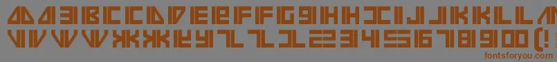 Vilmos Font – Brown Fonts on Gray Background
