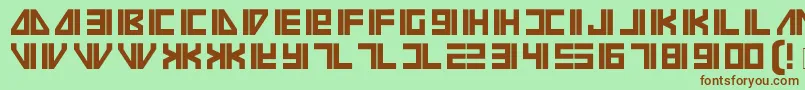 Vilmos-fontti – ruskeat fontit vihreällä taustalla