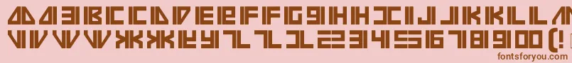 Шрифт Vilmos – коричневые шрифты на розовом фоне