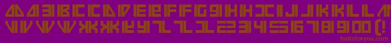Vilmos-fontti – ruskeat fontit violetilla taustalla
