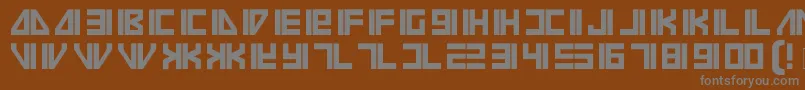 Vilmos Font – Gray Fonts on Brown Background