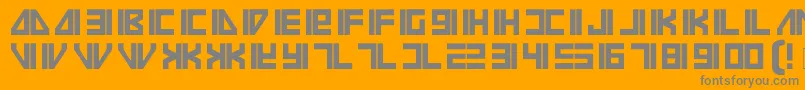 Vilmos Font – Gray Fonts on Orange Background