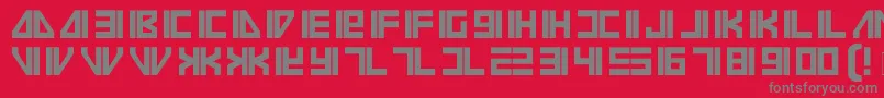 フォントVilmos – 赤い背景に灰色の文字