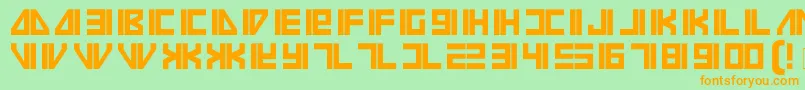 Vilmos Font – Orange Fonts on Green Background