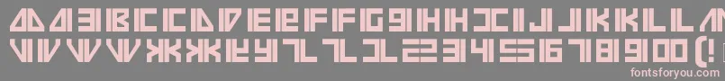 フォントVilmos – 灰色の背景にピンクのフォント