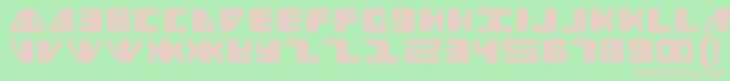 フォントVilmos – 緑の背景にピンクのフォント