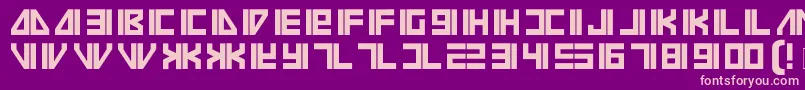 Vilmos Font – Pink Fonts on Purple Background